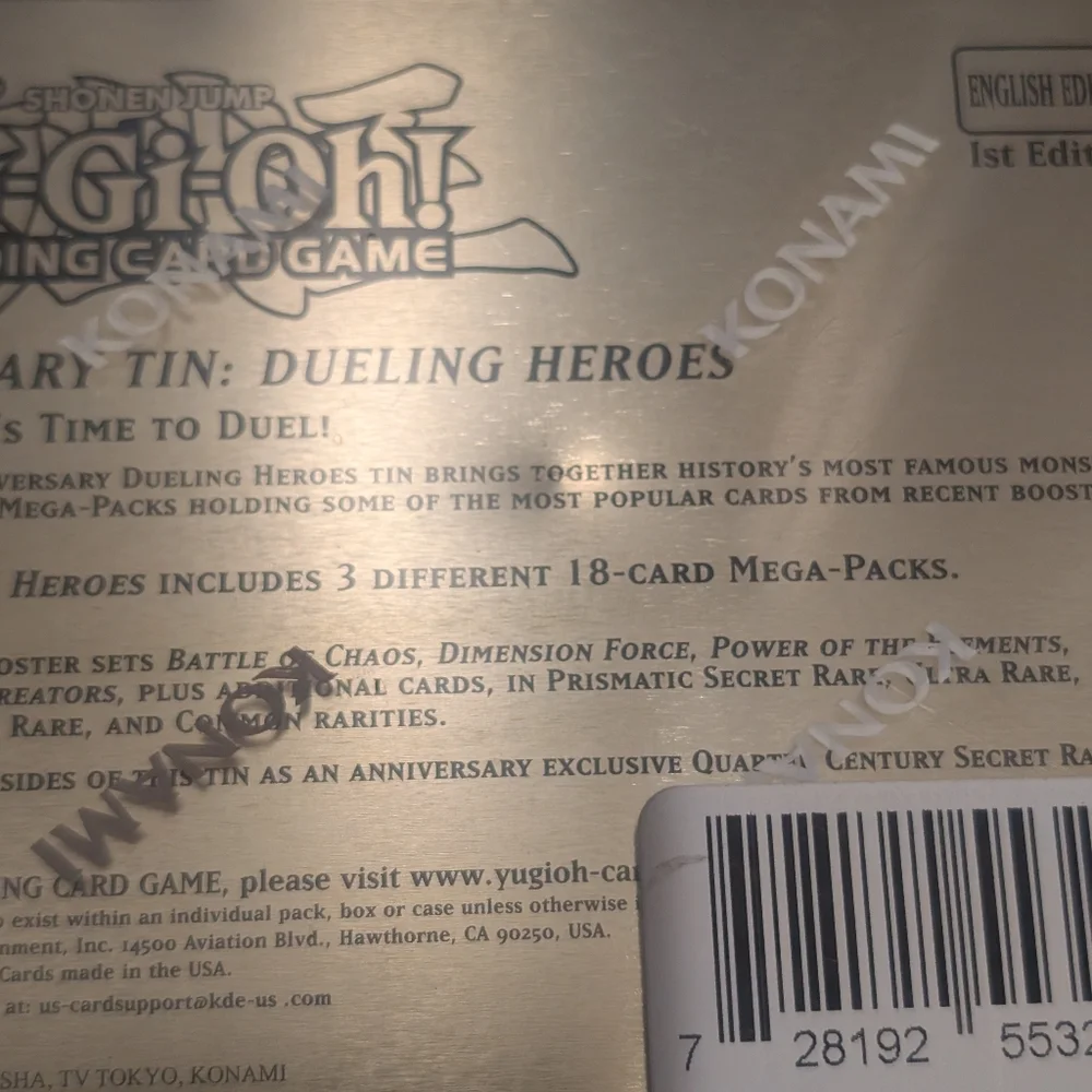 ⚡New! Yu-Gi-Oh! TCG: 25th Anniversary Tin